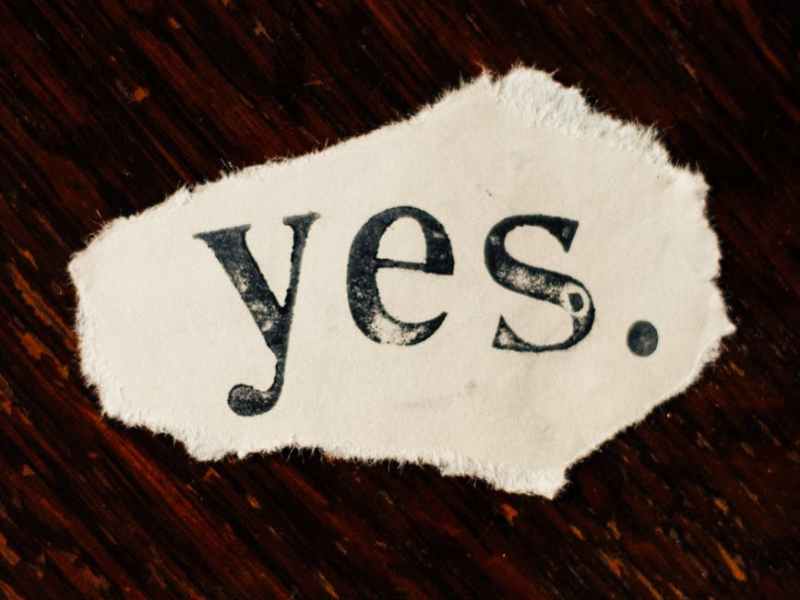 It’s Your Time to Say “Yes”